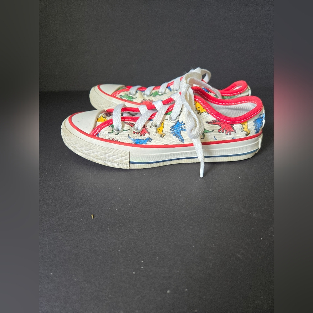 Converse Kids Chuck Taylor Allstars Custom Low Top Sneakers Dinosaur Size 11